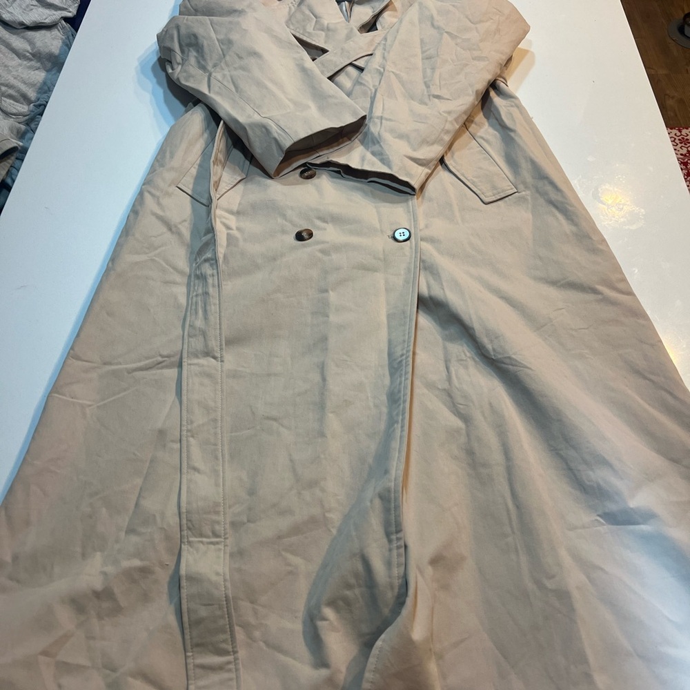 PrettyLittleThing Tan Pea Coat